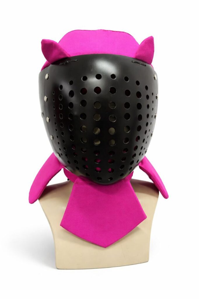 Colander visor helmet with cat ears Crest